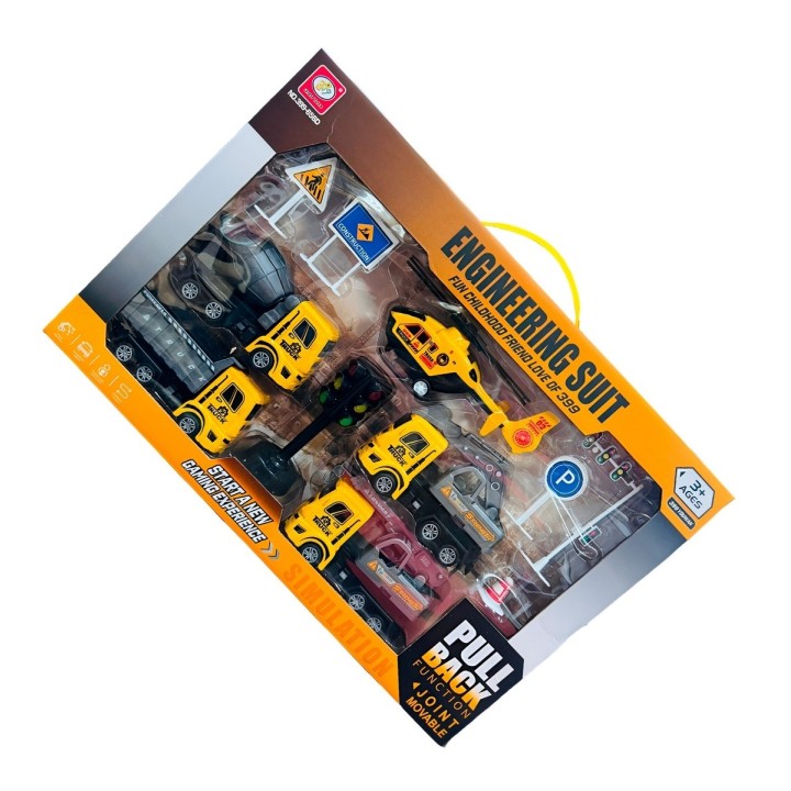 Camiones Bulldozer Volqueta Construccion Set +accesorios