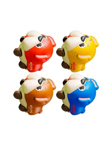 Carro Perro Perrito Coleccionable De Impulso X 4 Unidades