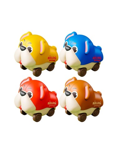 Carro Perro Perrito Coleccionable De Impulso X 4 Unidades