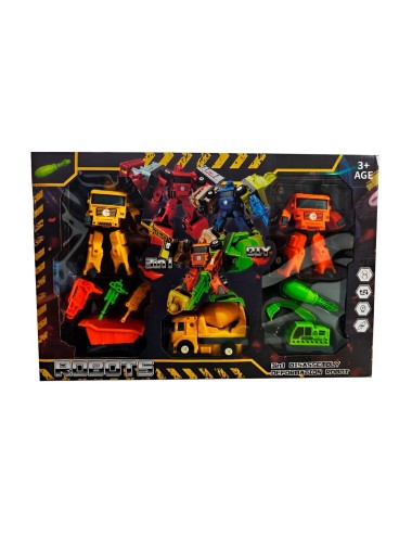 Carros Robots Construccion Armable Juguete Didactico Niños