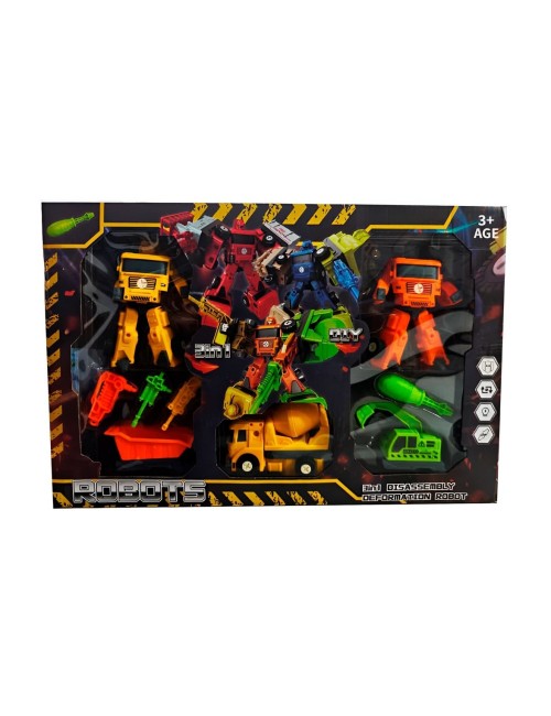 Carros Robots Construccion Armable Juguete Didactico Niños