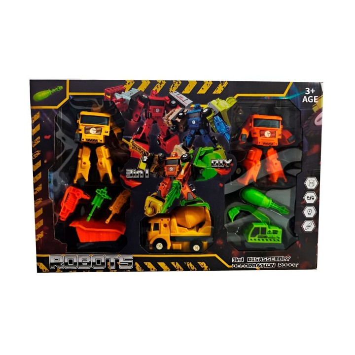 Carros Robots Construccion Armable Juguete Didactico Niños