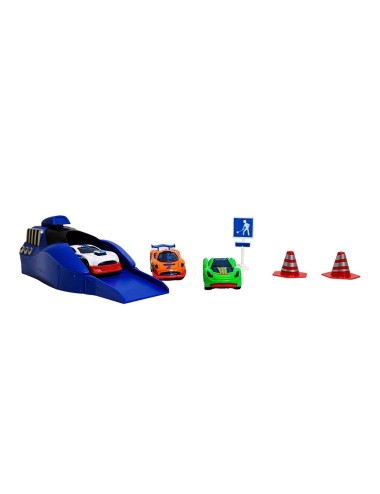 Catapulta Con Tres Carros Deportivos Juguete Interactivo