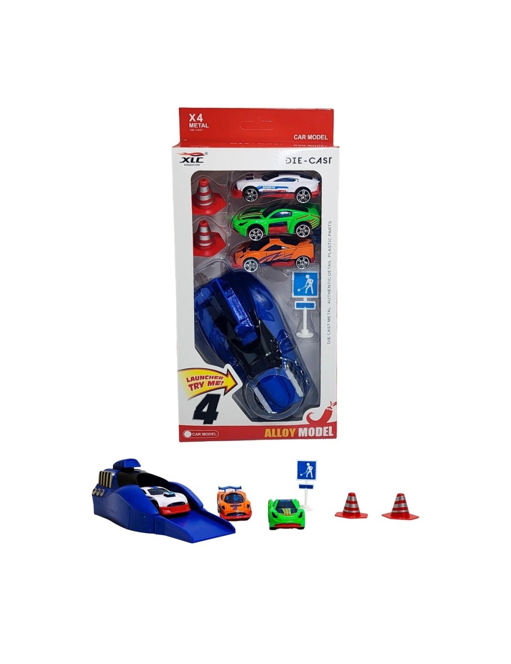 Catapulta Con Tres Carros Deportivos Juguete Interactivo