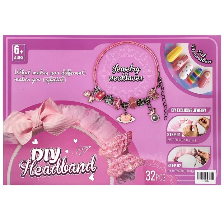 Kit Manicure Hacer Pulseras Juguete Niñas Princesa Charms