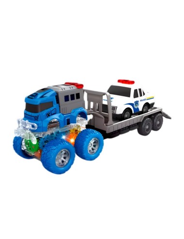 Camion Niñera Trailer Carro Policia Juguete Interactivo