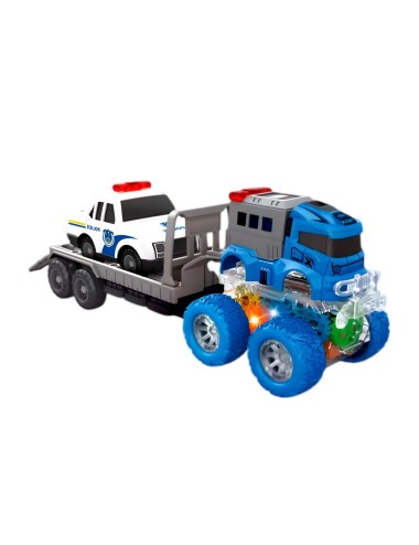 Camion Niñera Trailer Carro Policia Juguete Interactivo