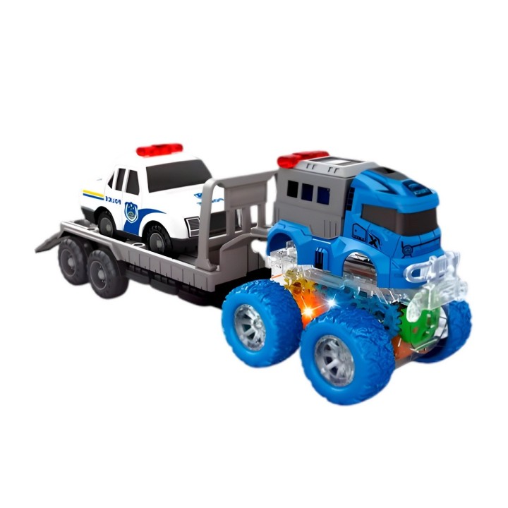 Camion Niñera Trailer Carro Policia Juguete Interactivo