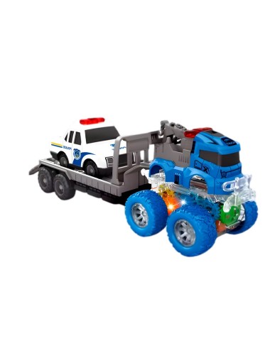 Camion Niñera Trailer Carro Policia Juguete Interactivo