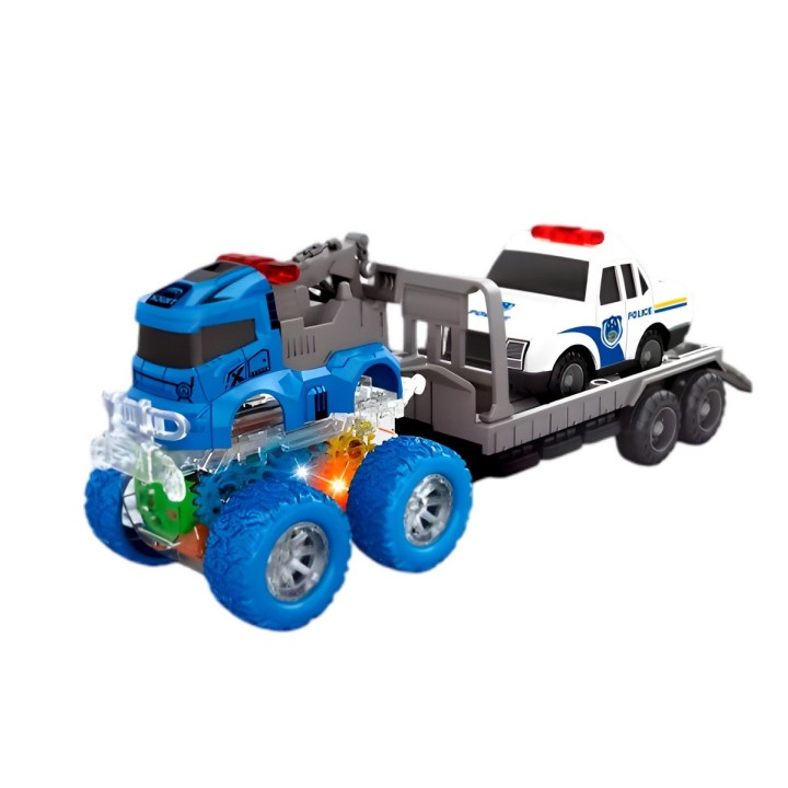 Camion Niñera Trailer Carro Policia Juguete Interactivo