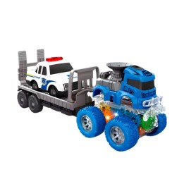 Camion Niñera Trailer Carro Policia Juguete Interactivo
