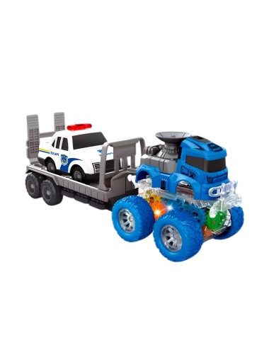 Camion Niñera Trailer Carro Policia Juguete Interactivo