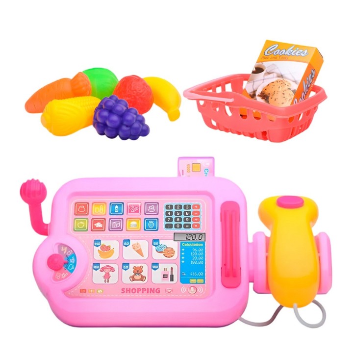 Caja Registradora Interactiva Simulada Juguete + Accesorios