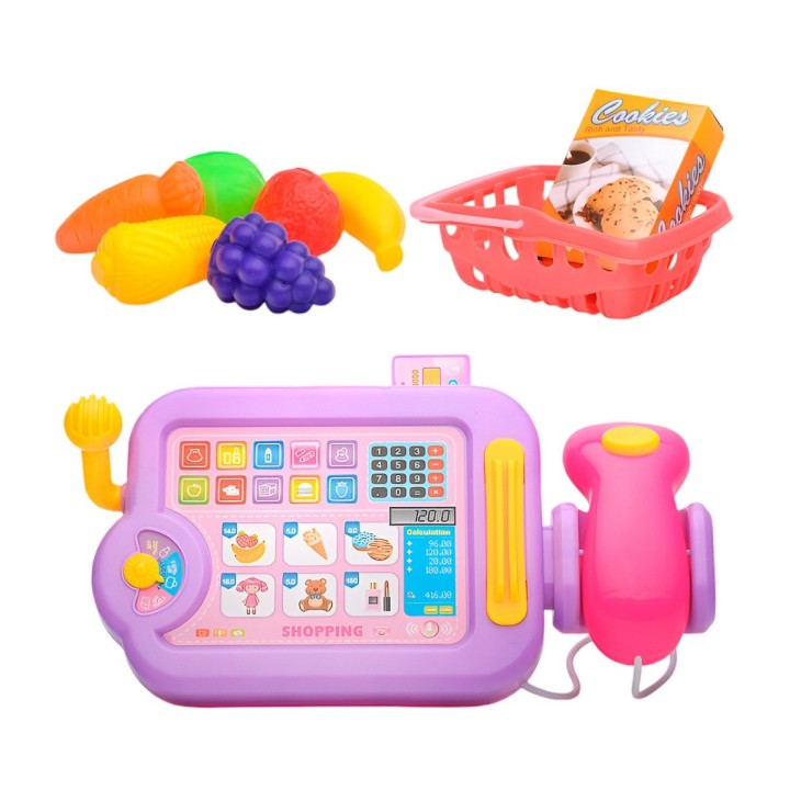 Caja Registradora Interactiva Simulada Juguete + Accesorios
