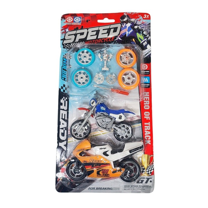 Moto Motocicleta Speed Duo Juguete Personalizalo Champions