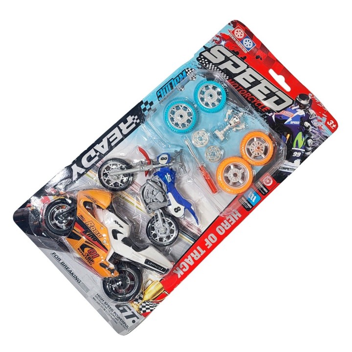 Moto Motocicleta Speed Duo Juguete Personalizalo Champions