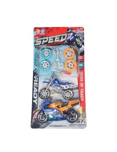 Moto Motocicleta Speed Duo Juguete Personalizalo Champions