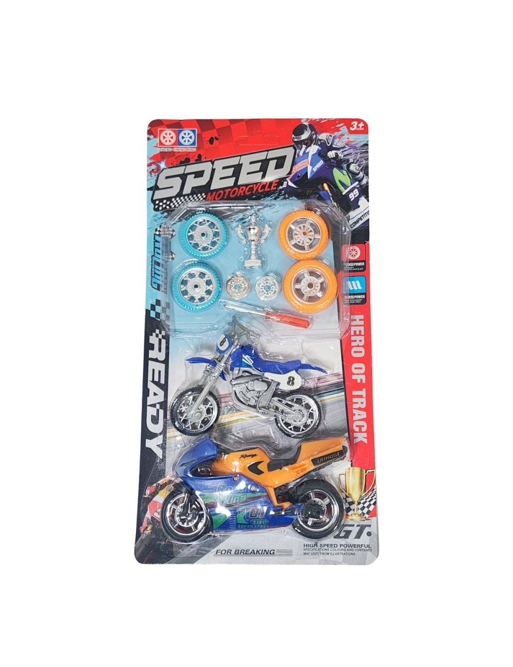 Moto Motocicleta Speed Duo Juguete Personalizalo Champions