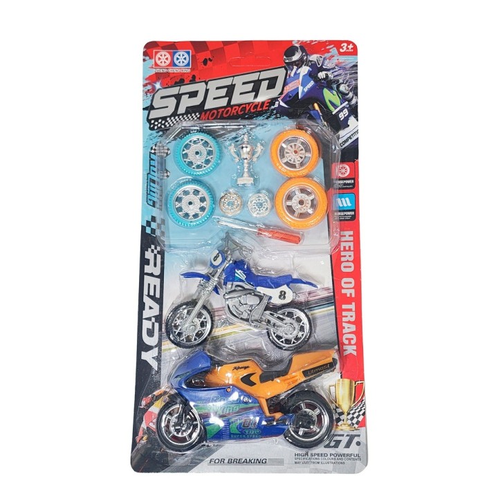 Moto Motocicleta Speed Duo Juguete Personalizalo Champions