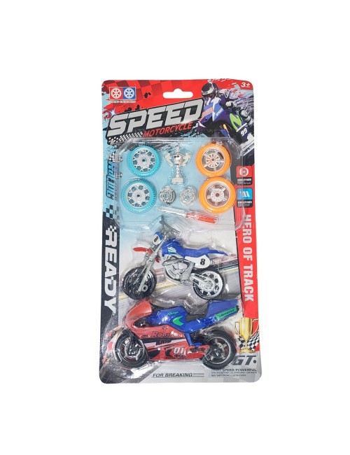 Moto Motocicleta Speed Duo Juguete Personalizalo Champions