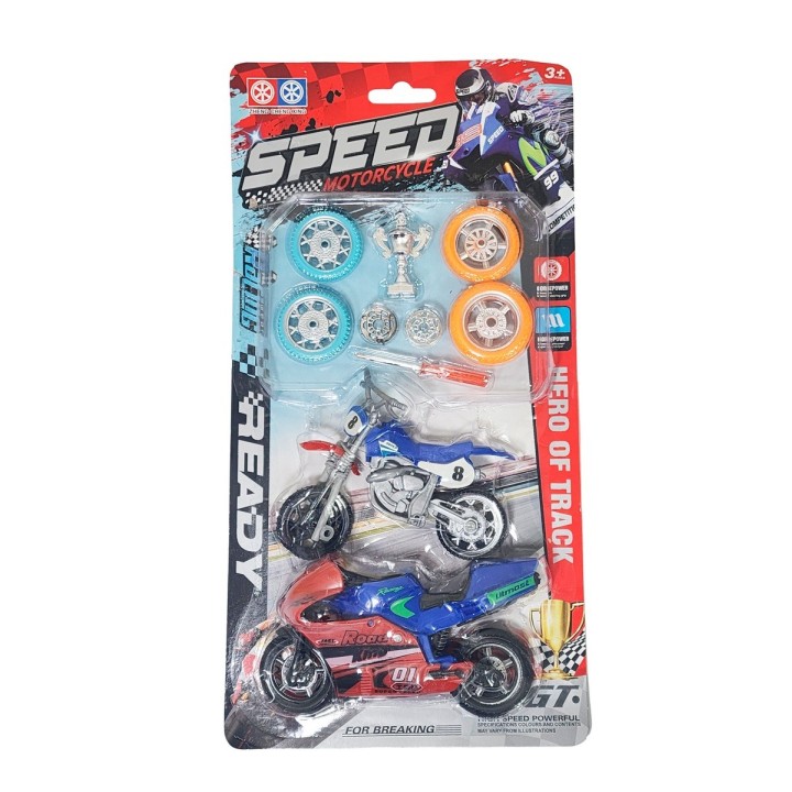 Moto Motocicleta Speed Duo Juguete Personalizalo Champions
