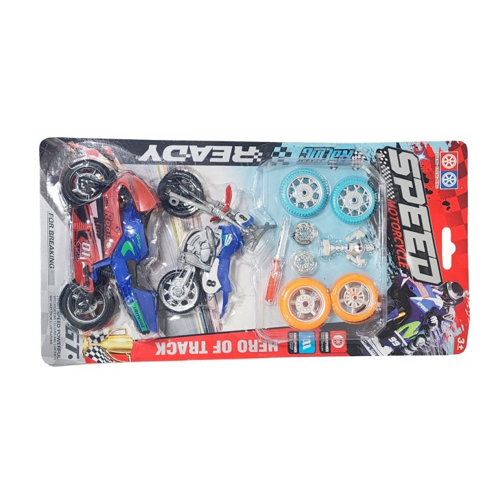 Moto Motocicleta Speed Duo Juguete Personalizalo Champions