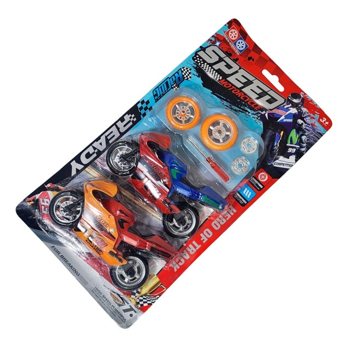 Moto Motocicleta Gp Speed Duo Juguete Personalizable