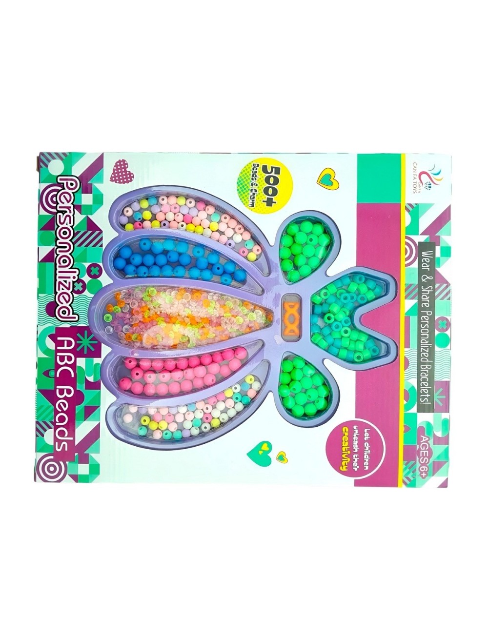 Set Kit Para Hacer Pulseras Charms Juguete Didactico Cactus