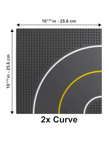 Placa Base Gris Compatible Con Lego 25cm X 25 Cm