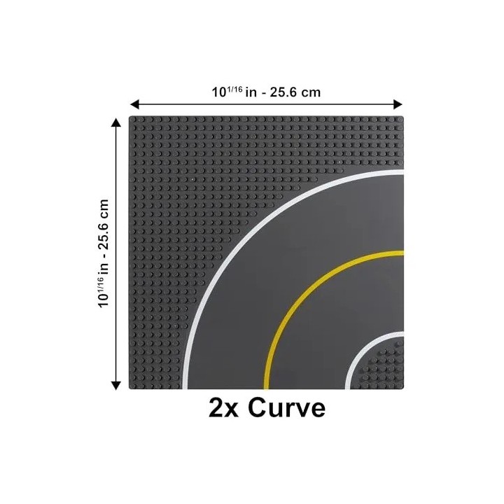 Placa Base Gris Compatible Con Lego 25cm X 25 Cm