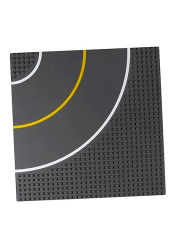 Placa Base Gris Compatible Con Lego 25cm X 25 Cm
