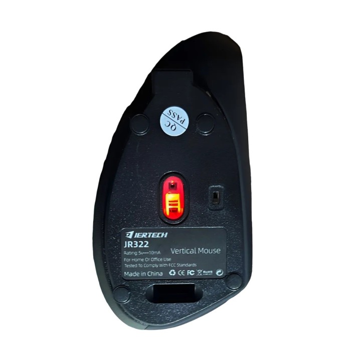 Mouse Ergonómico Inalambrico Recargable Jertech Jr322