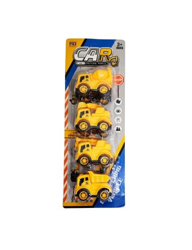 Carros Camion Mini Construccion Juguete Niños X 4 Unidades