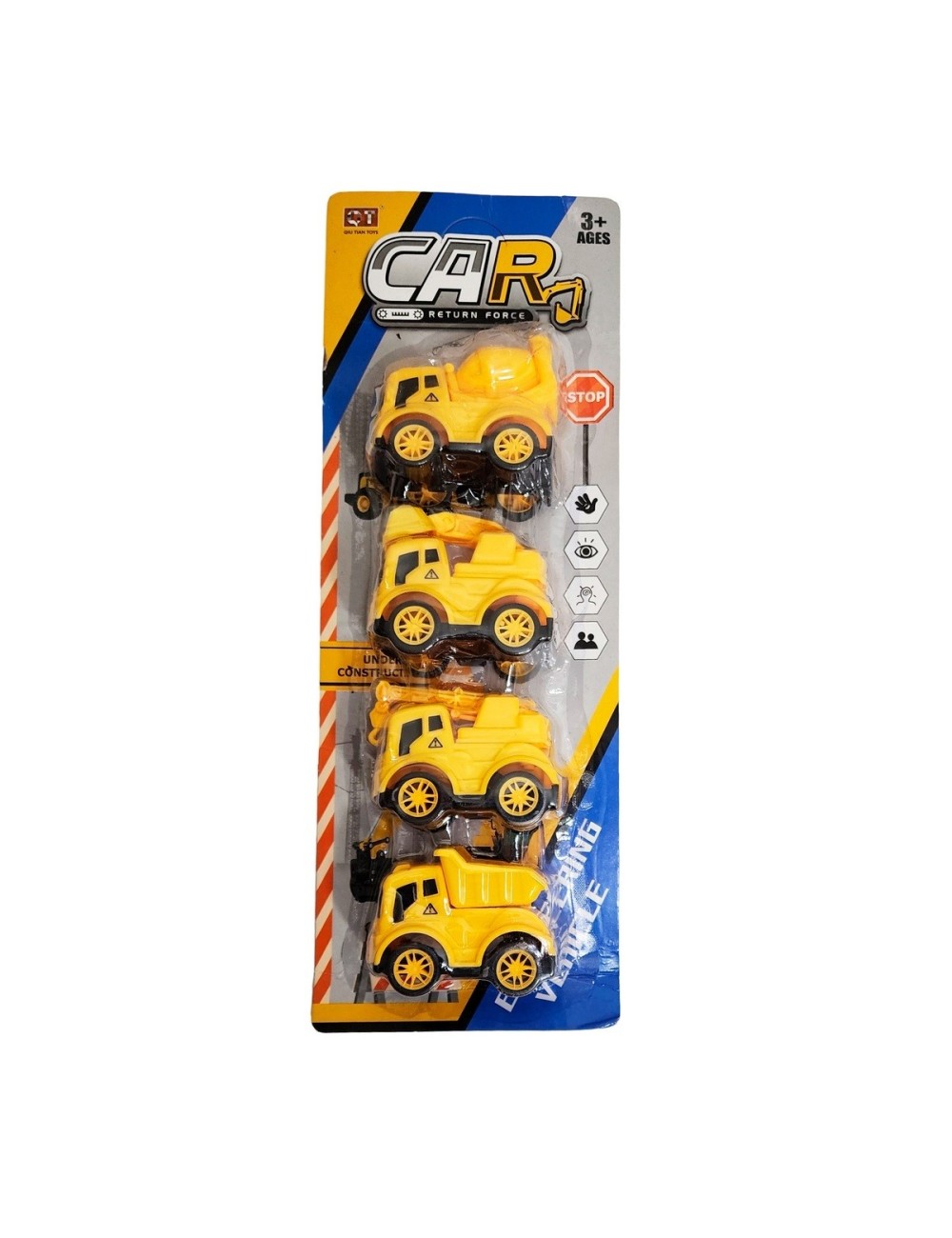 Carros Camion Mini Construccion Juguete Niños X 4 Unidades