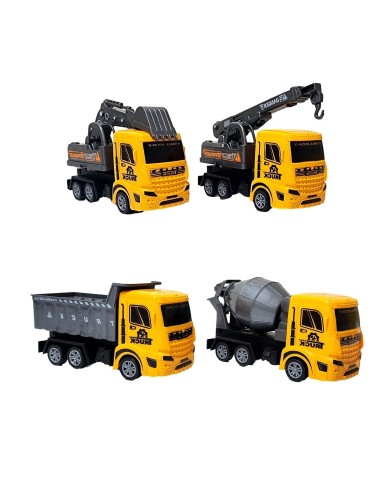 Carros Camion Construccion Juguete Niños X 4 Unidades
