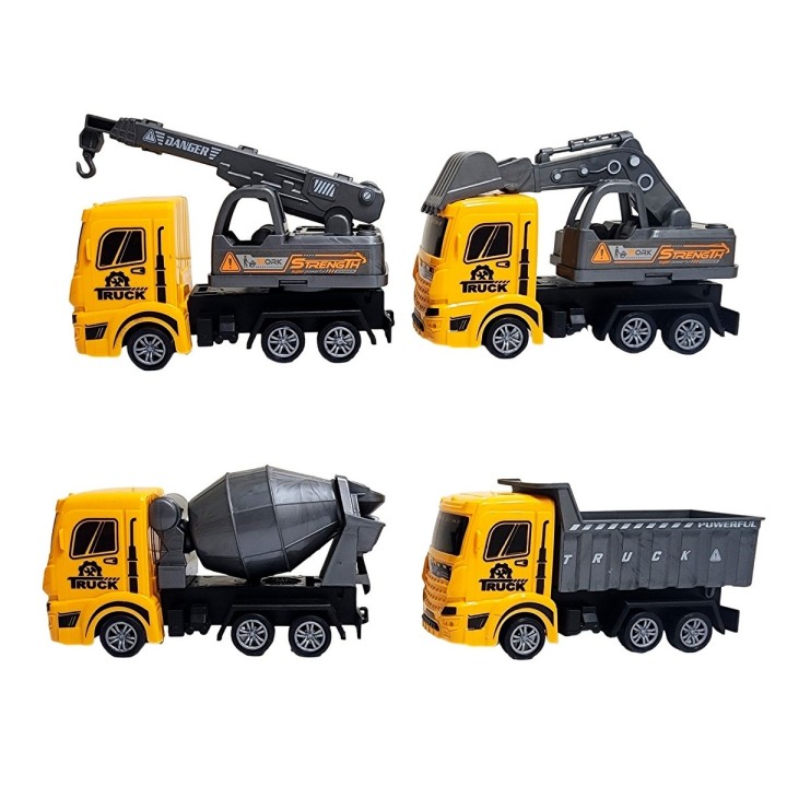 Carros Camion Construccion Juguete Niños X 4 Unidades