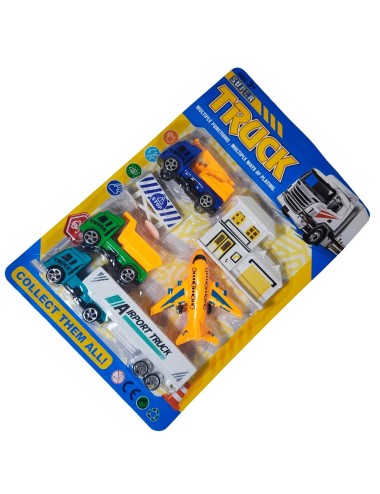 Camiones Tractomula Avion Transporte + Accesorios Juguete