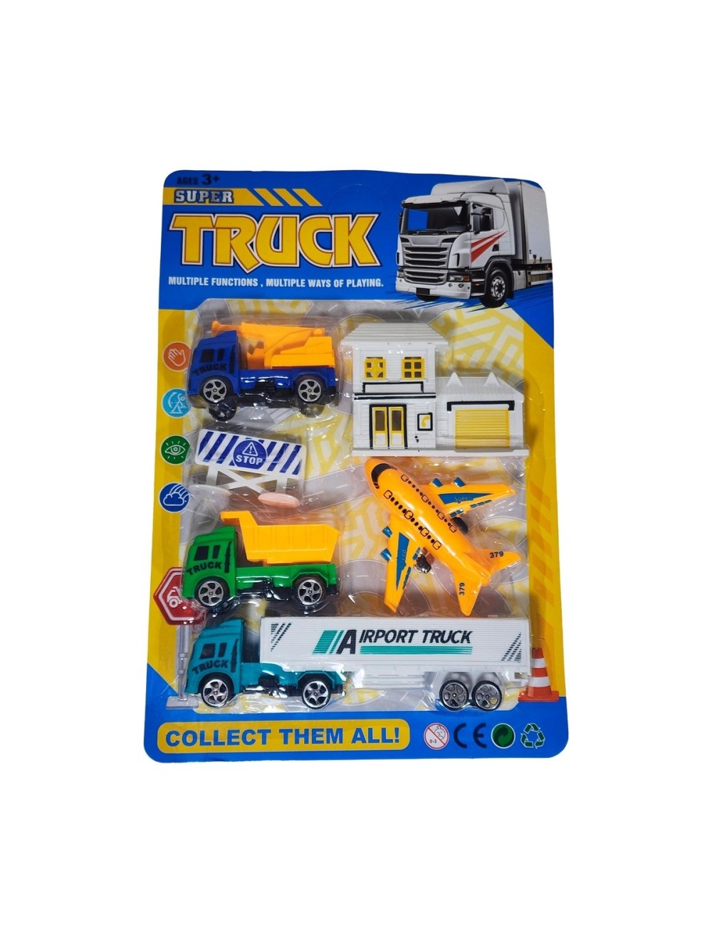 Camiones Tractomula Avion Transporte + Accesorios Juguete