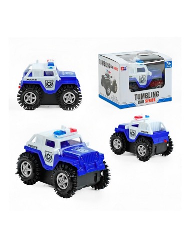 Carro Policia Tumbling Movimiento Interactivo + Baterias