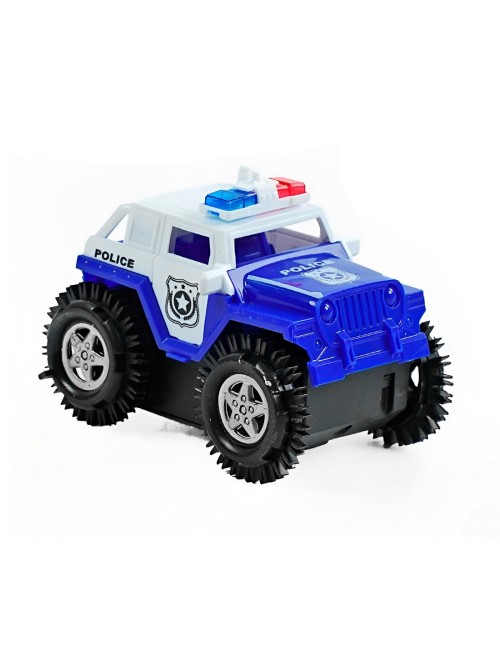Carro Policia Tumbling Movimiento Interactivo + Baterias
