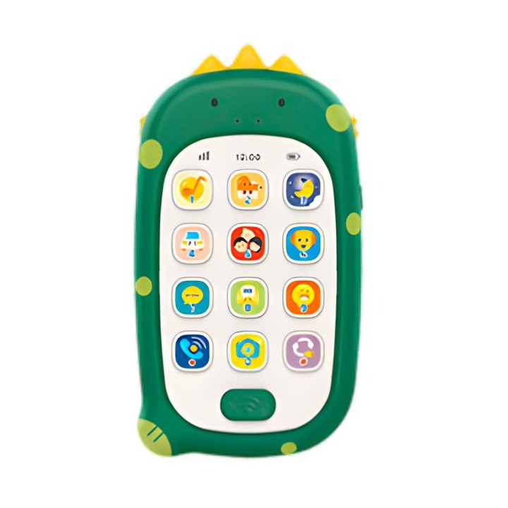 Telefono Dinosaurio Didactico Interactivo Puzzle + Baterias