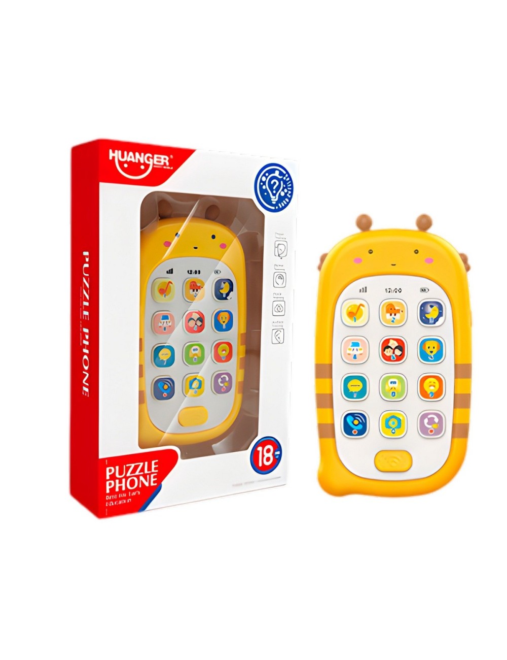 Telefono Oso Didactico Interactivo Puzzle + Baterias