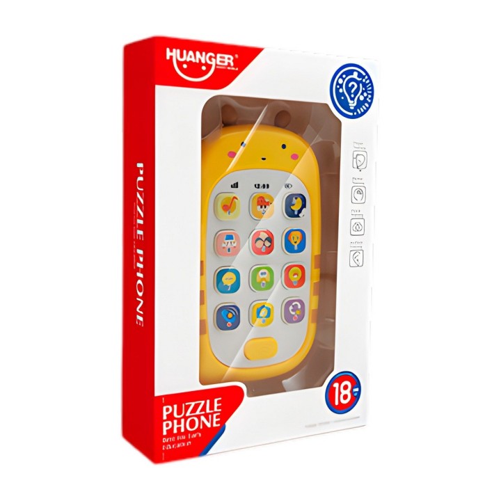 Telefono Oso Didactico Interactivo Puzzle + Baterias