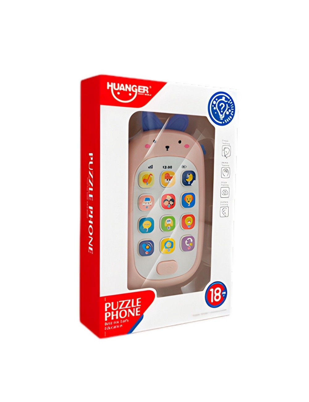 Telefono Conejo Didactico Interactivo Puzzle + Baterias