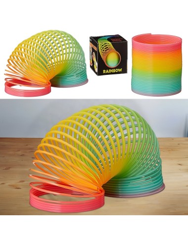 Spring Arcoiris Muelle Magico Juguete Niños Destreza X 5 Pcs