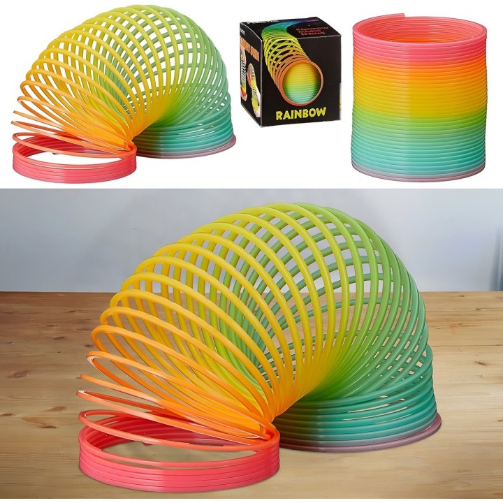 Spring Arcoiris Muelle Magico Juguete Niños Destreza X 5 Pcs