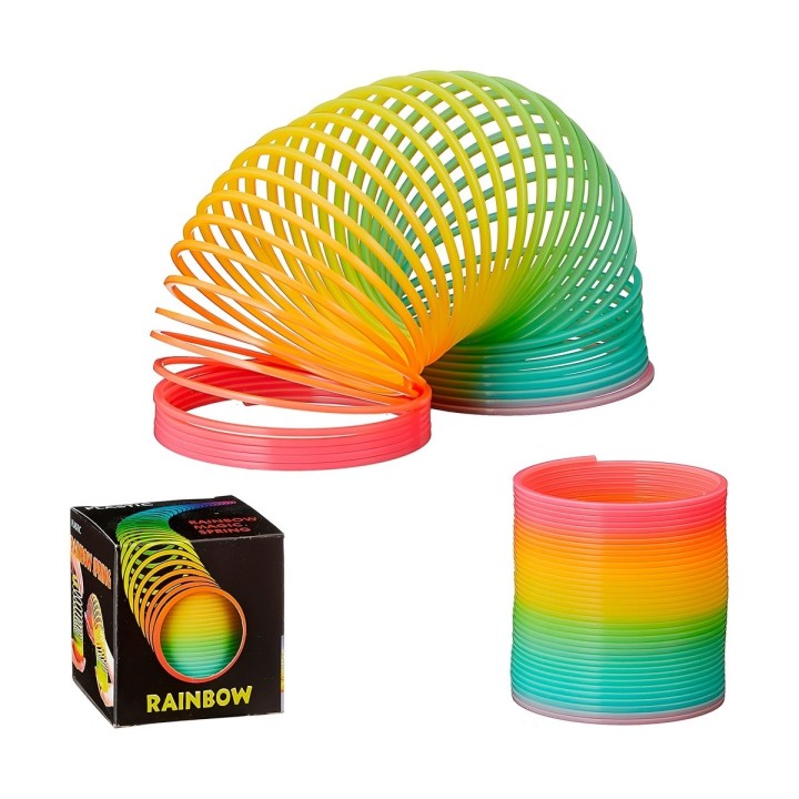 Spring Arcoiris Muelle Magico Juguete Niños Destreza X 5 Pcs