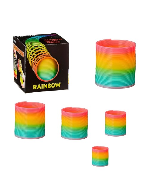 Spring Arcoiris Muelle Magico Juguete Niños Destreza X 5 Pcs