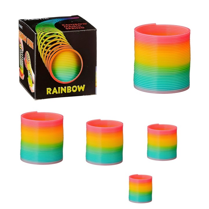 Spring Arcoiris Muelle Magico Juguete Niños Destreza X 5 Pcs