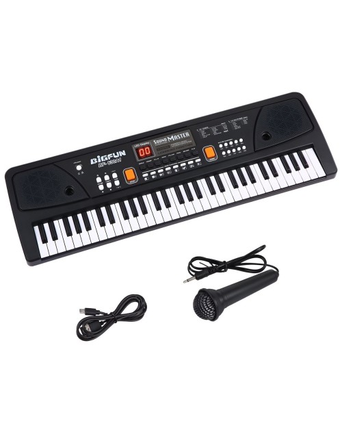 Piano Organeta Electronica Microfono + Cable Usb Corriente